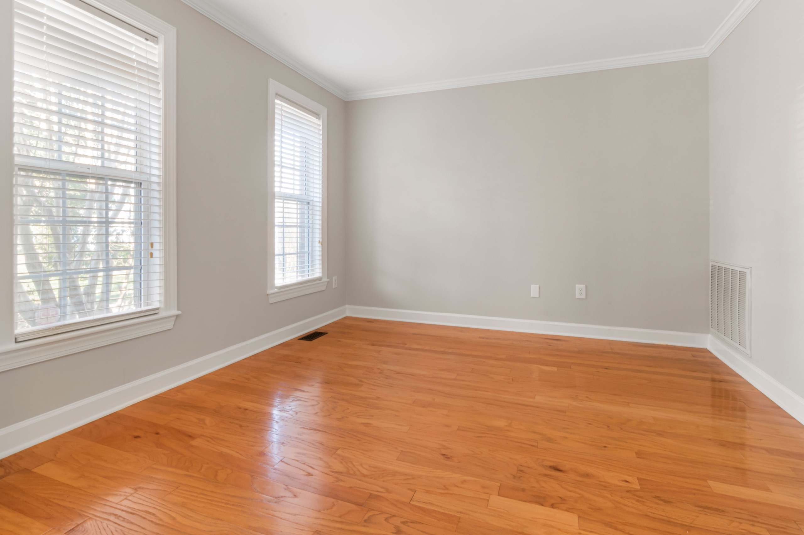 Sunlit Home Office before staging